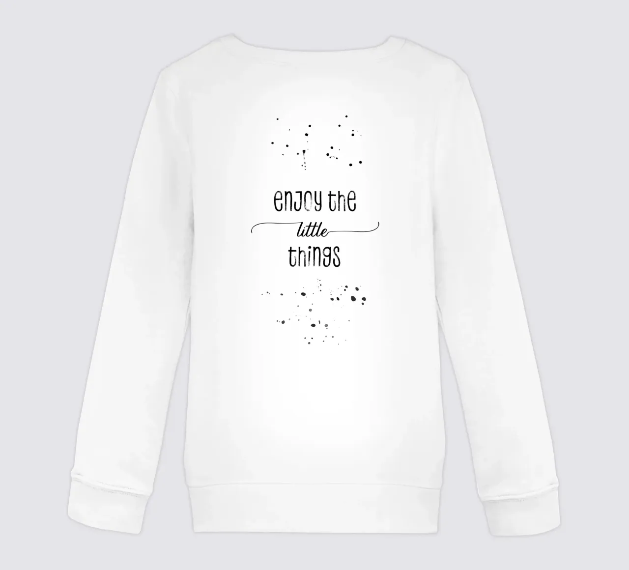 TEXT ART Enjoy the little things felpa bambino da Melanie Viola