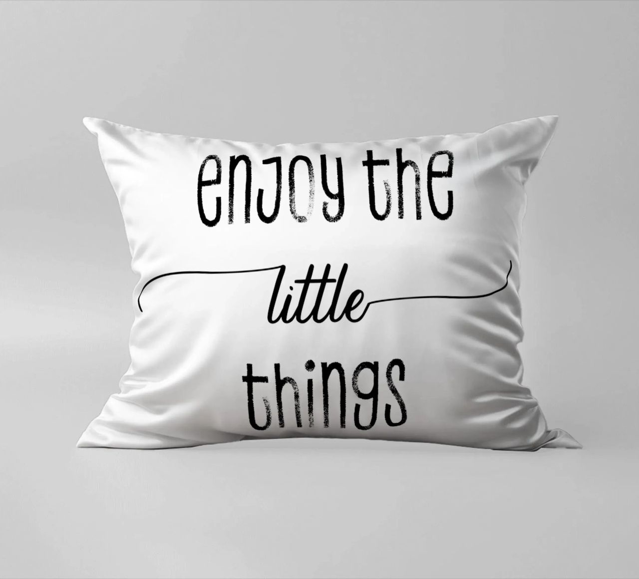 TEXT ART Enjoy the little things cuscino da Melanie Viola