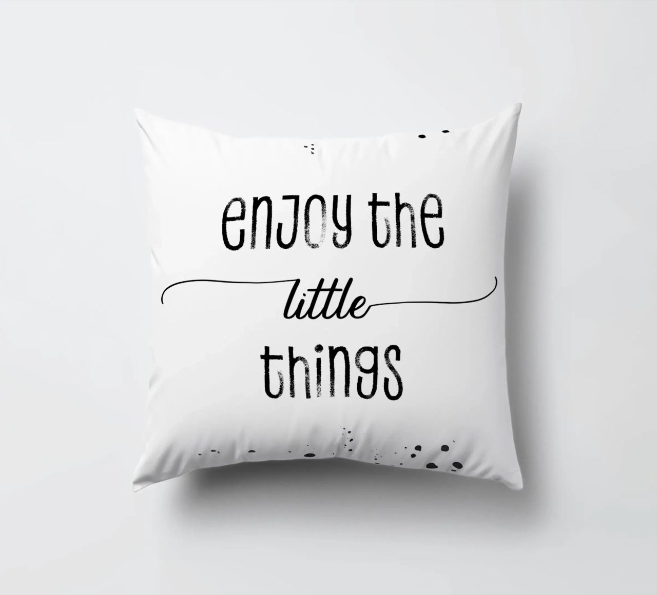TEXT ART Enjoy the little things cuscino da Melanie Viola
