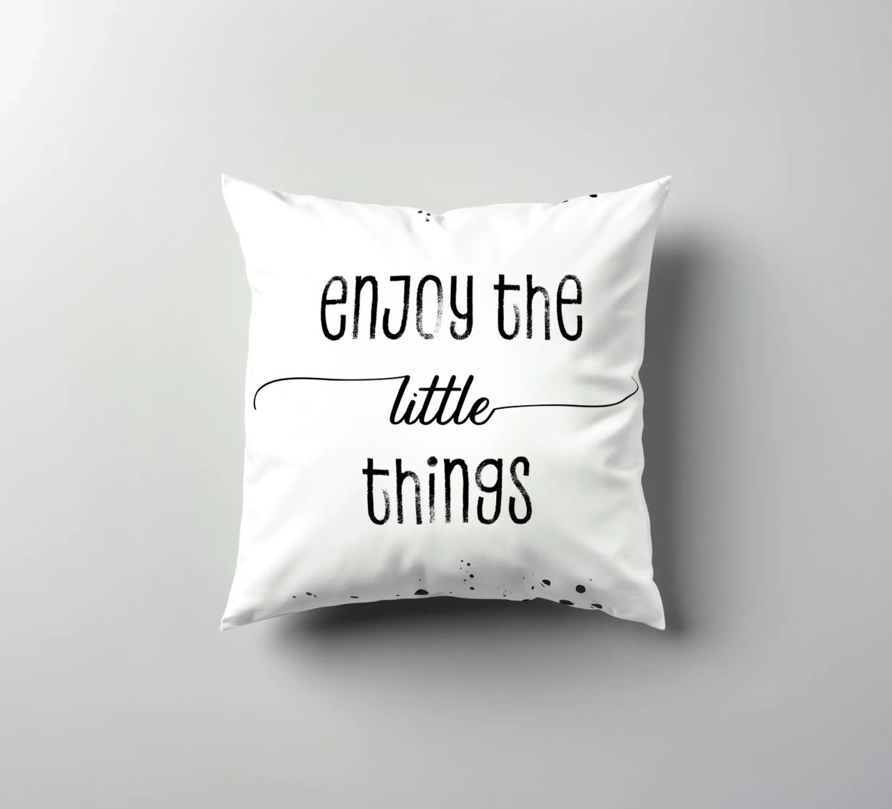 TEXT ART Enjoy the little things cuscino da Melanie Viola