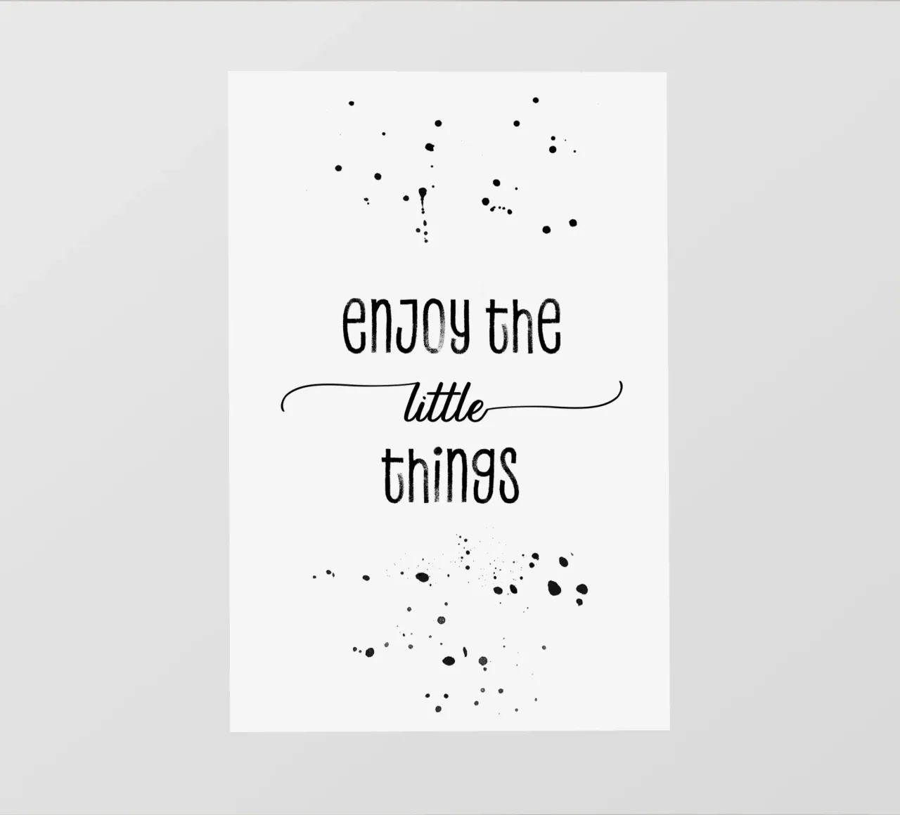 TEXT ART Enjoy the little things pellicola backlit da Melanie Viola