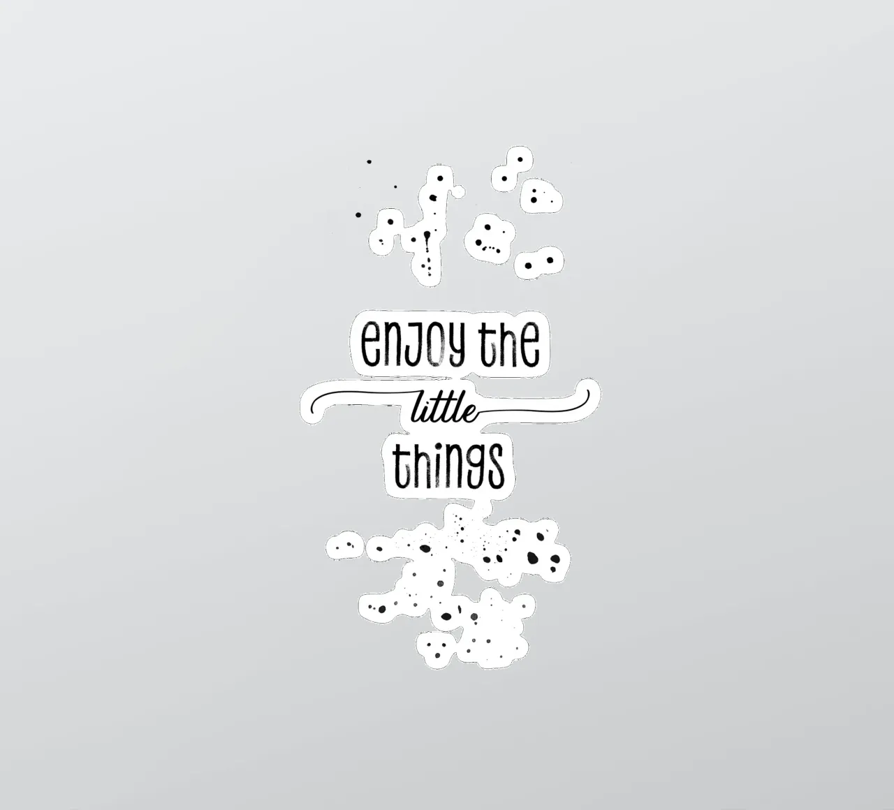 TEXT ART Enjoy the little things adesivo da Melanie Viola