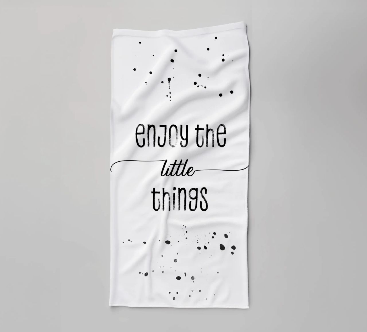 TEXT ART Enjoy the little things asciugamano da bagno da Melanie Viola