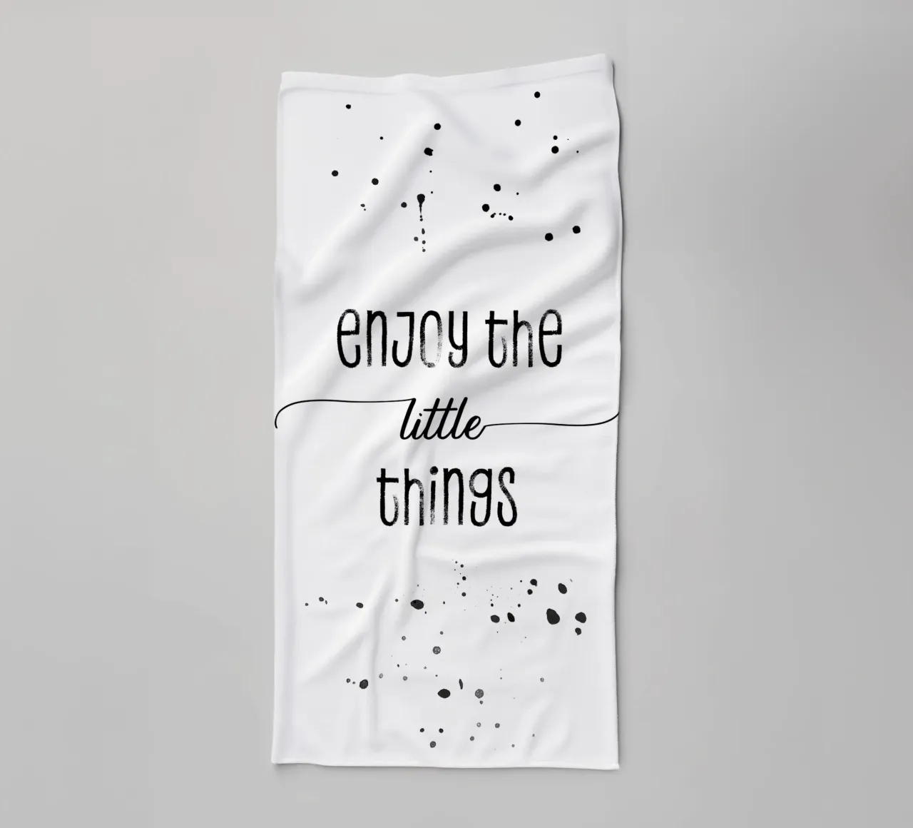 TEXT ART Enjoy the little things asciugamano da bagno da Melanie Viola