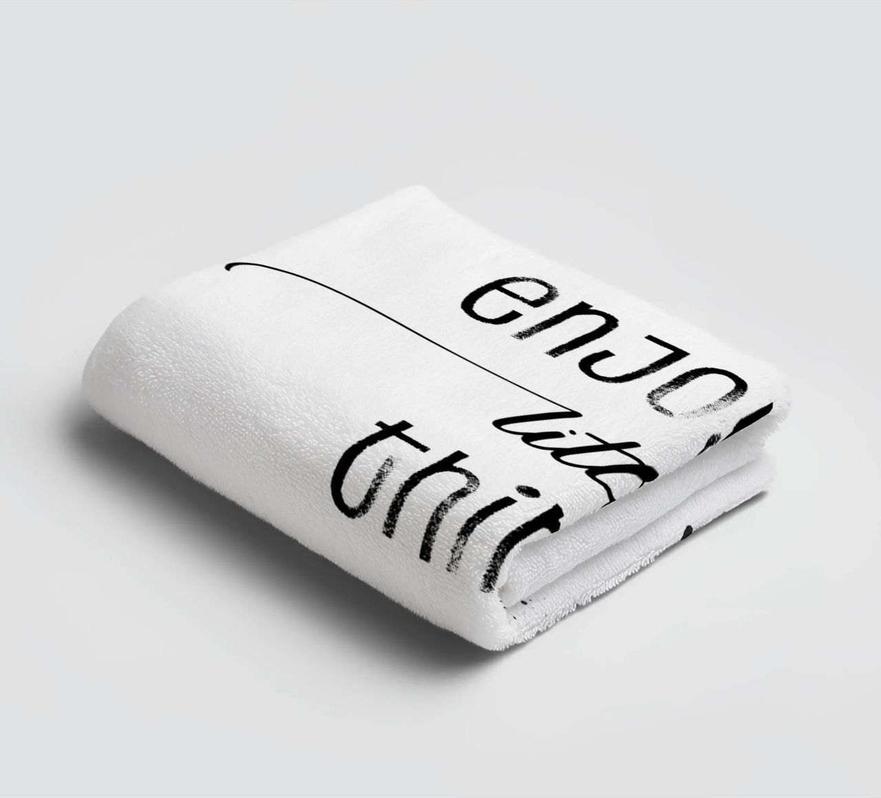 TEXT ART Enjoy the little things asciugamano da bagno da Melanie Viola