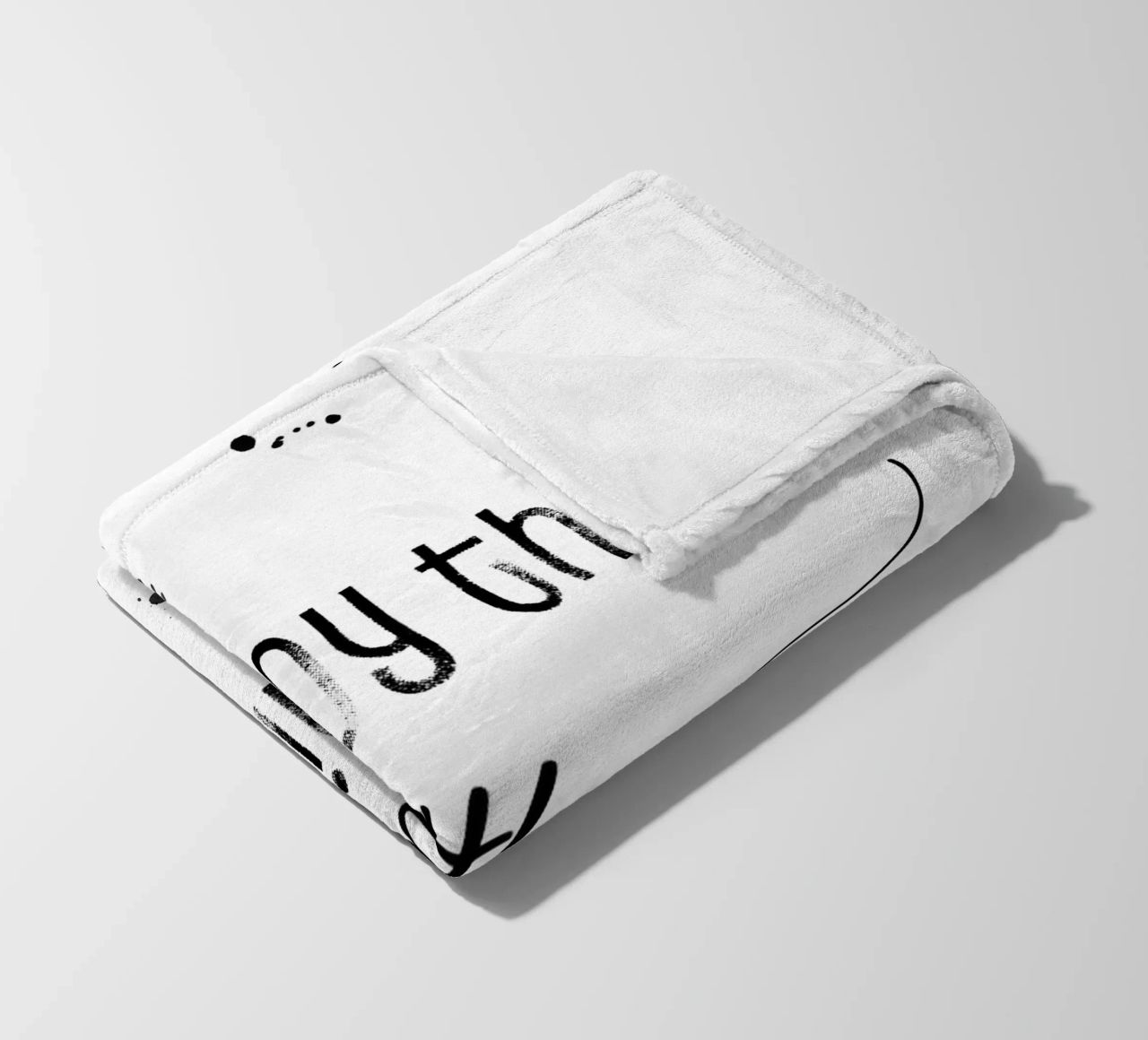 TEXT ART Enjoy the little things coperta in pile da Melanie Viola