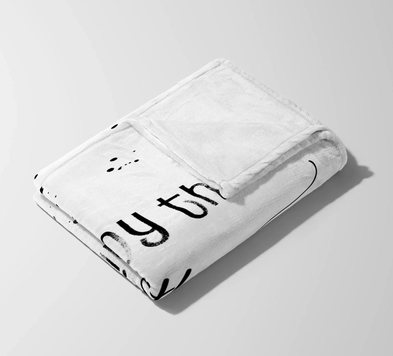 TEXT ART Enjoy the little things coperta in pile da Melanie Viola