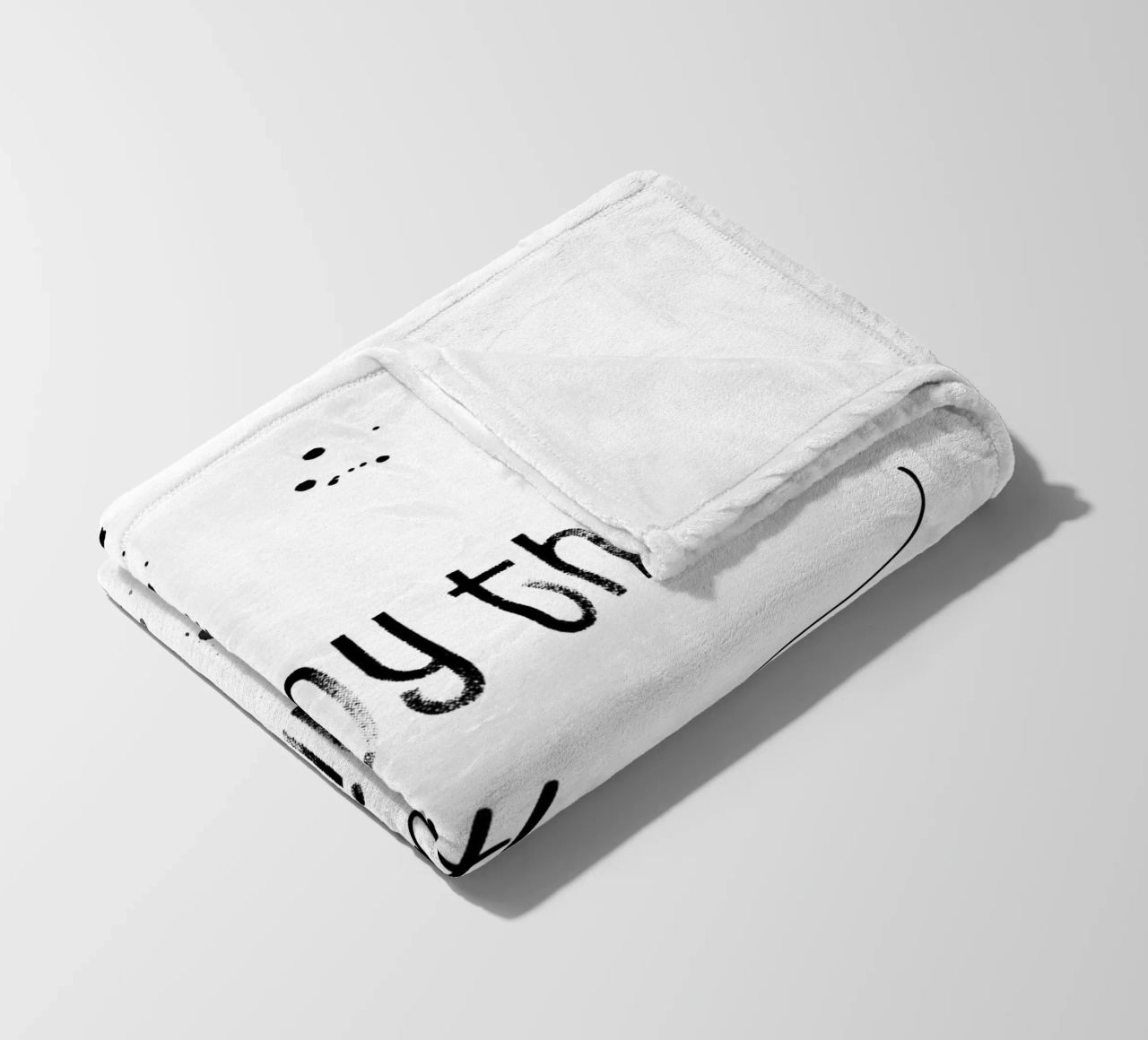 TEXT ART Enjoy the little things coperta in pile da Melanie Viola