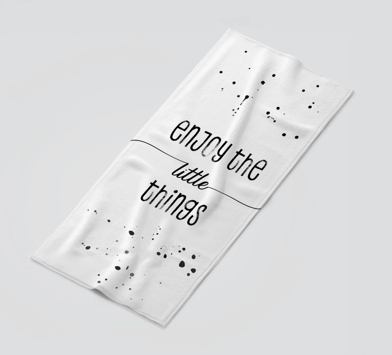 TEXT ART Enjoy the little things telo mare da Melanie Viola