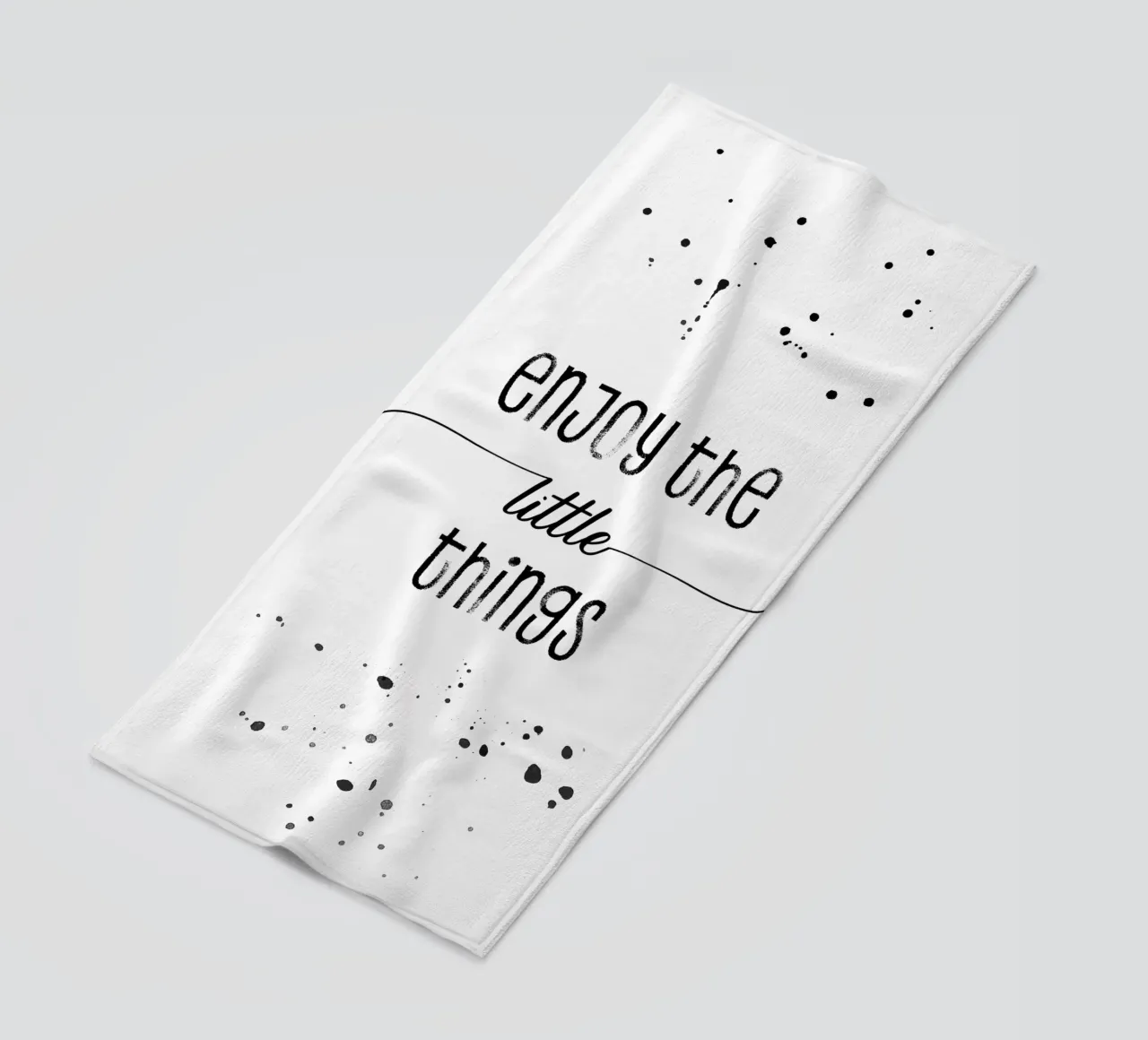 TEXT ART Enjoy the little things telo mare da Melanie Viola