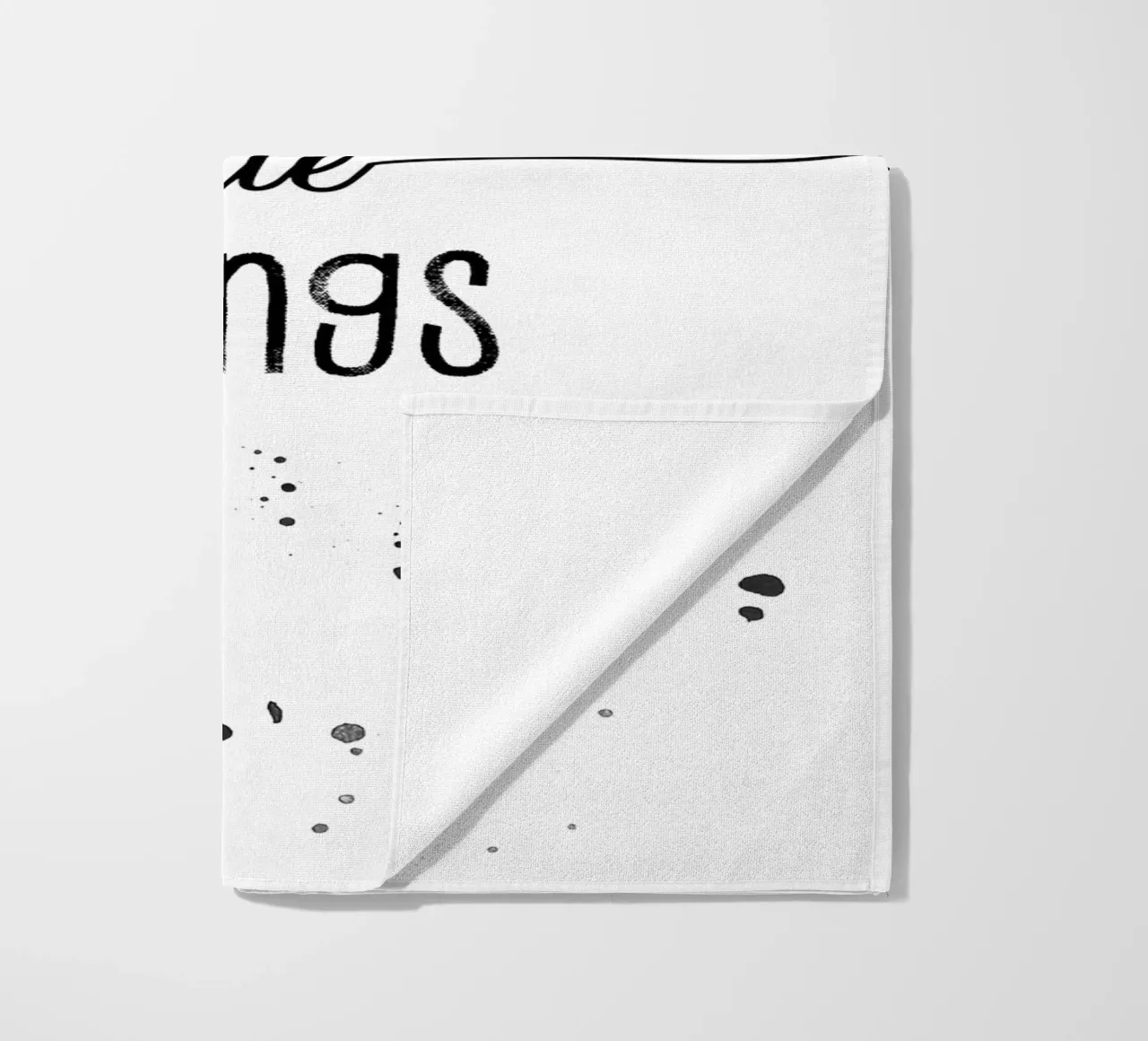 TEXT ART Enjoy the little things telo mare da Melanie Viola