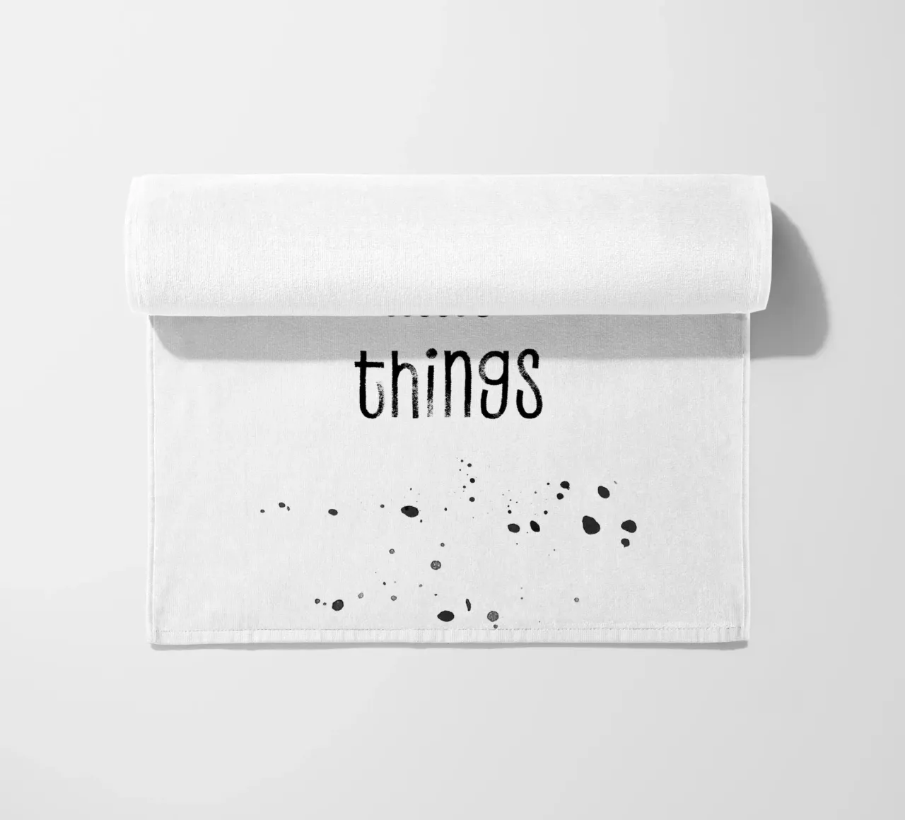 TEXT ART Enjoy the little things telo mare da Melanie Viola