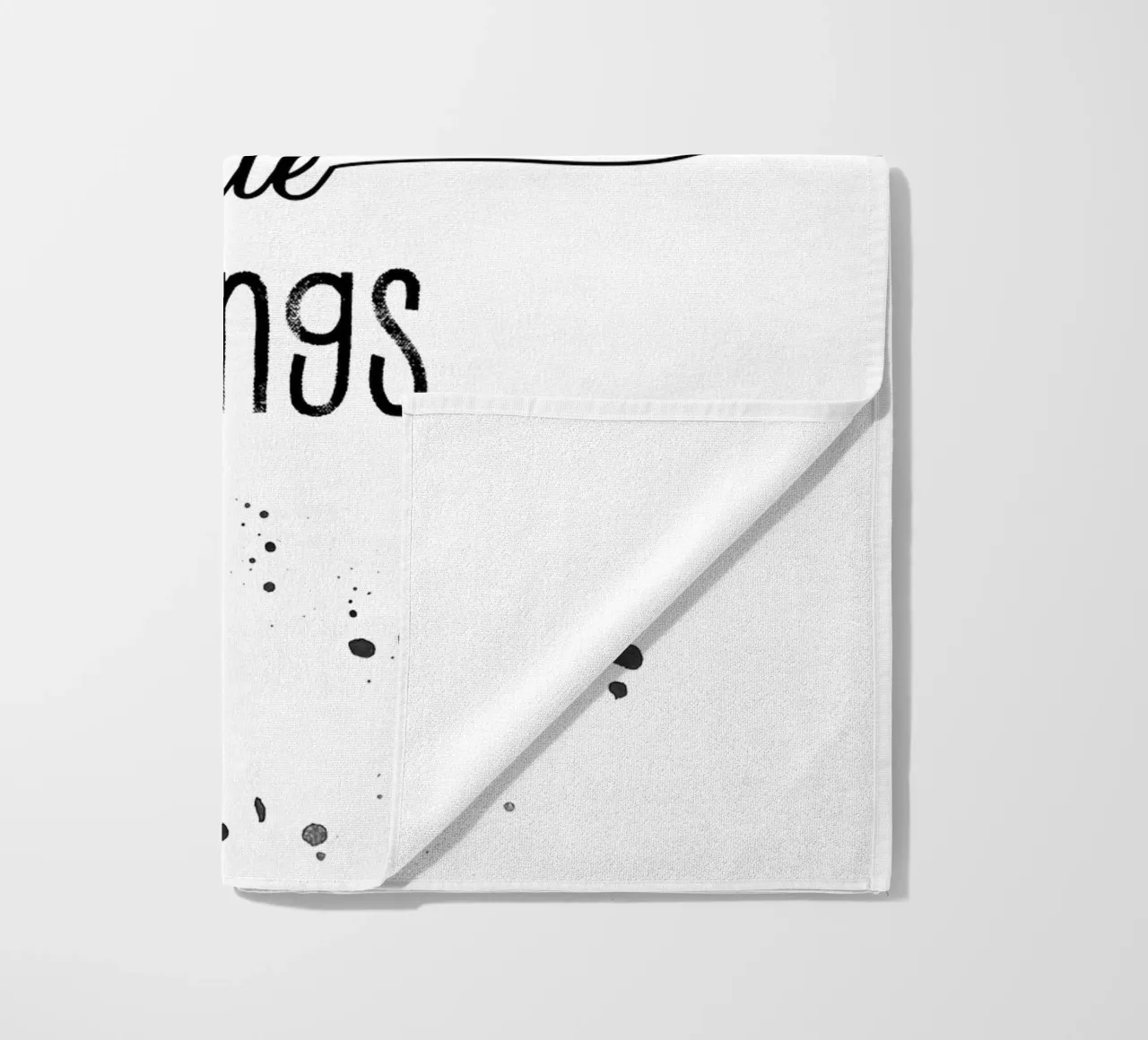 TEXT ART Enjoy the little things telo mare da Melanie Viola