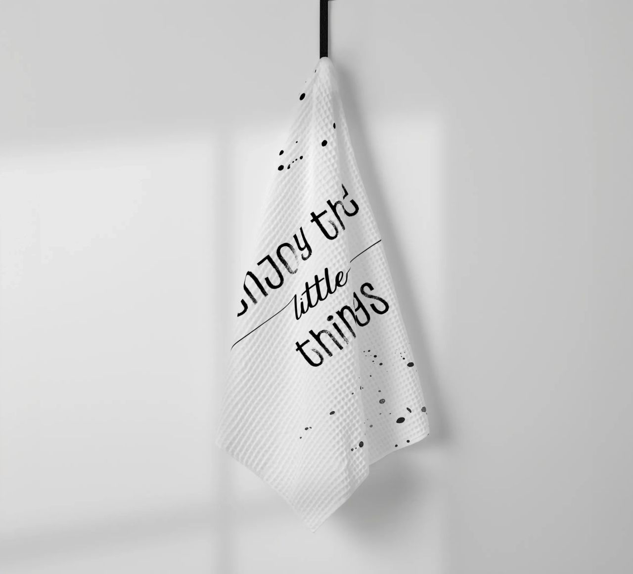 TEXT ART Enjoy the little things canovaccio da cucina da Melanie Viola