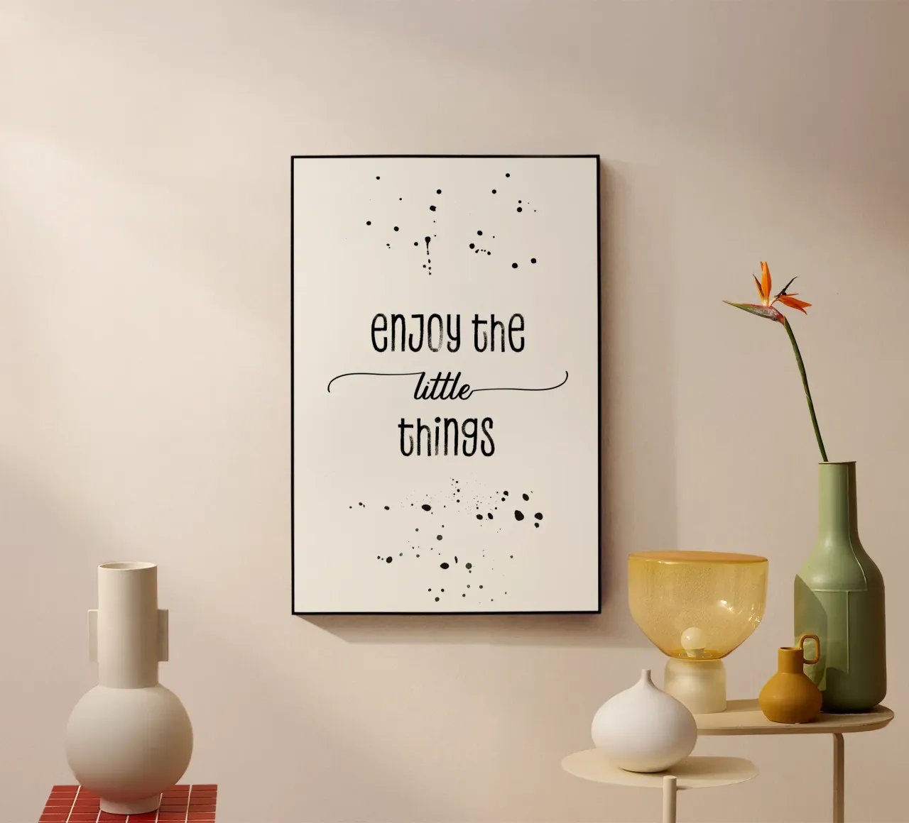 TEXT ART Enjoy the little things plexiglass da Melanie Viola