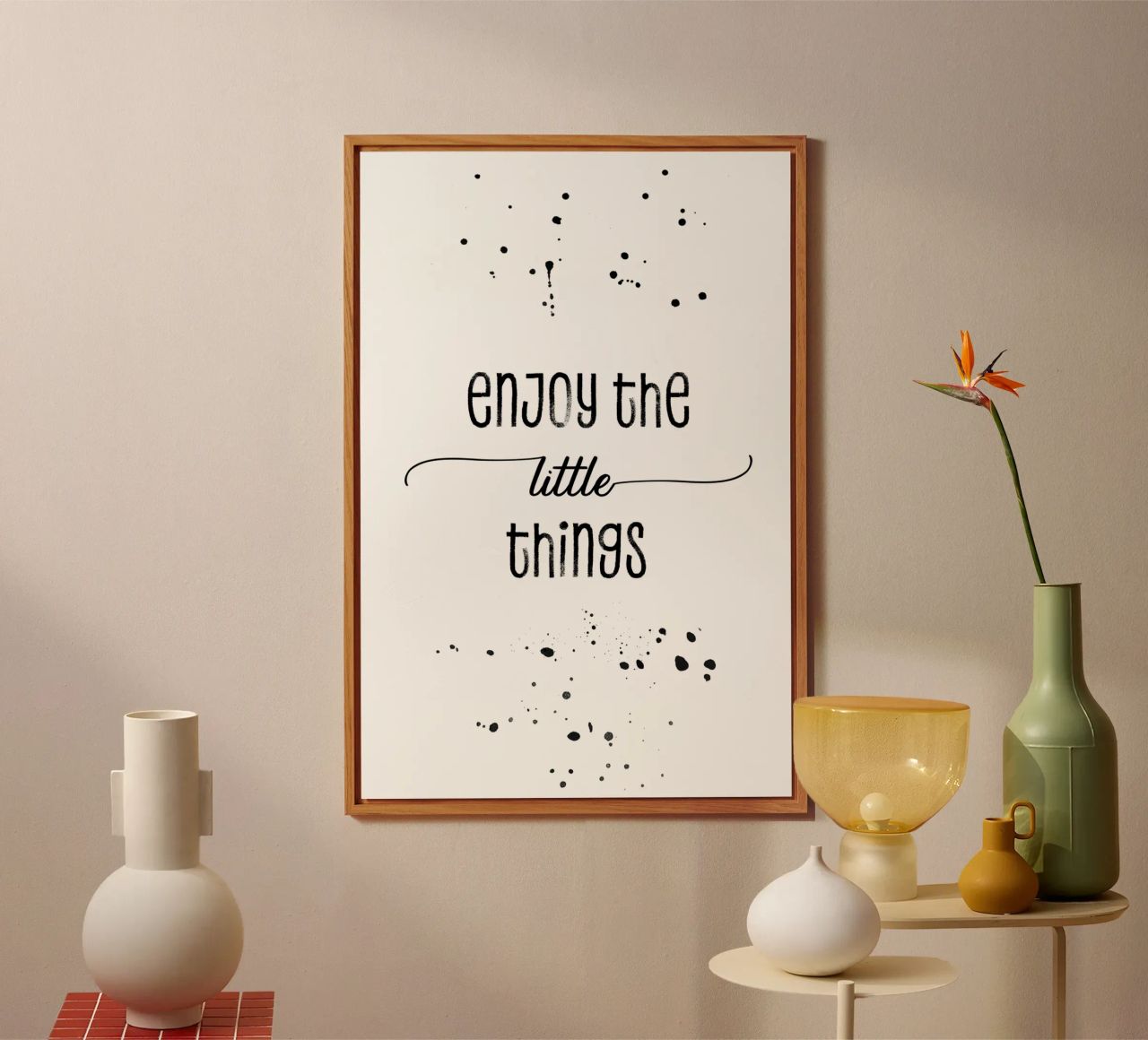 TEXT ART Enjoy the little things alluminio dibond da Melanie Viola