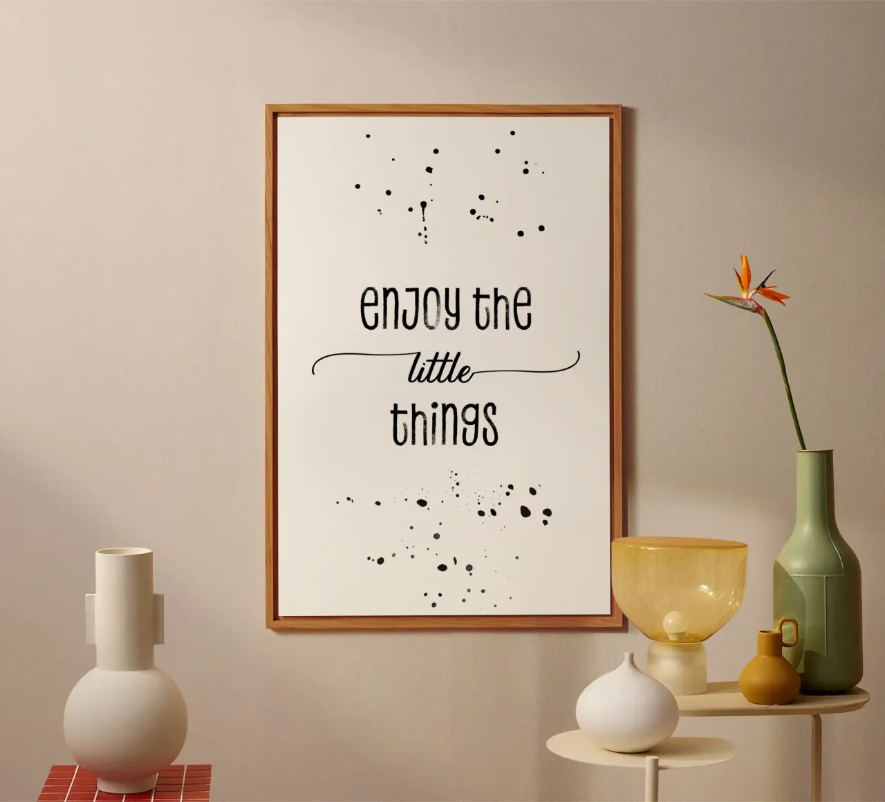 TEXT ART Enjoy the little things pannello forex da Melanie Viola
