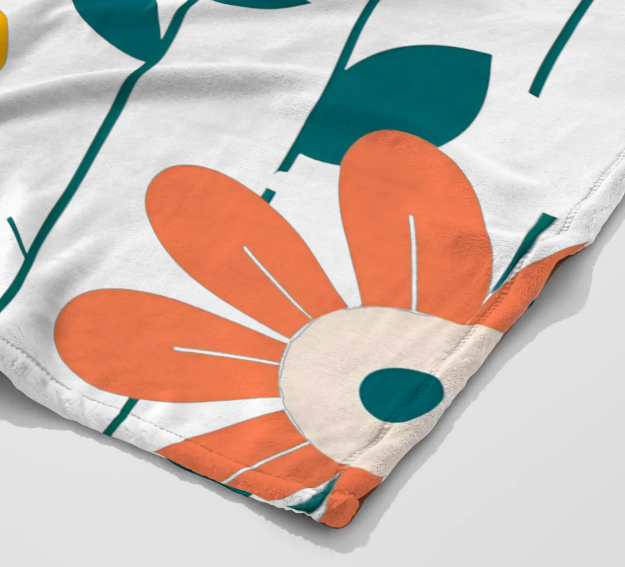 Fleurs vintages 5 coperta in pile da Rezh creations