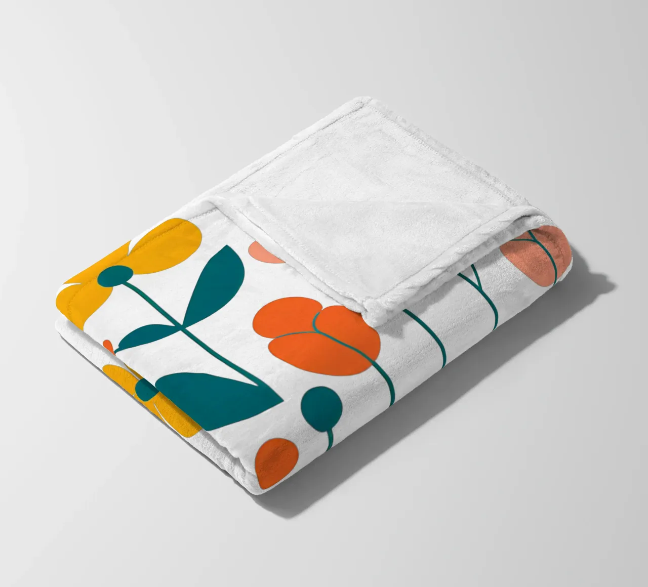 Fleurs vintages 5 coperta in pile da Rezh creations