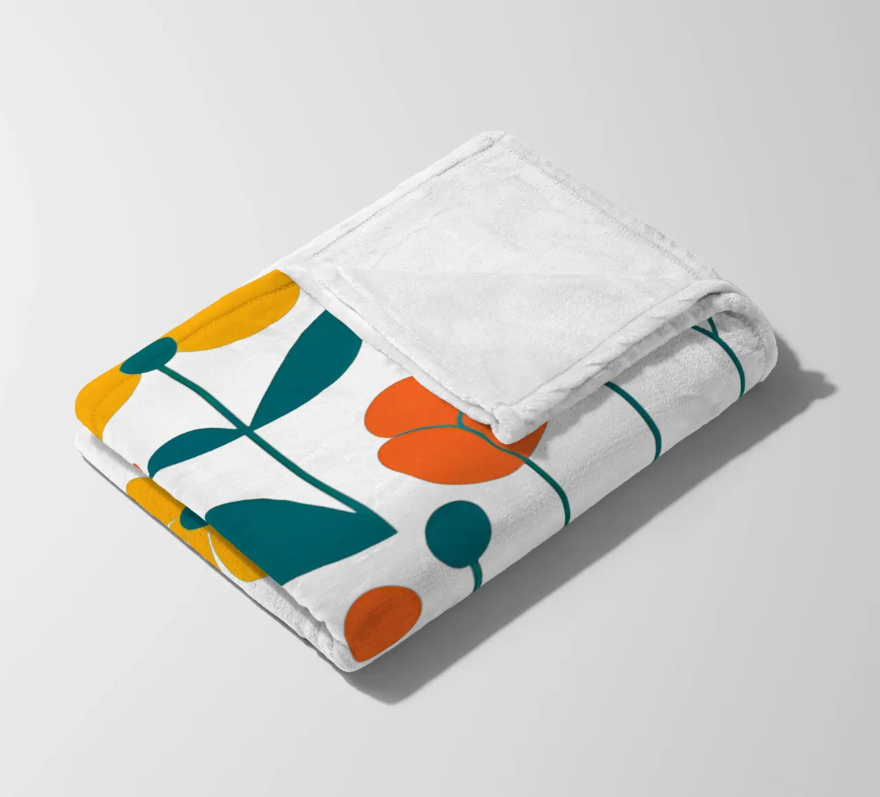 Fleurs vintages 5 coperta in pile da Rezh creations