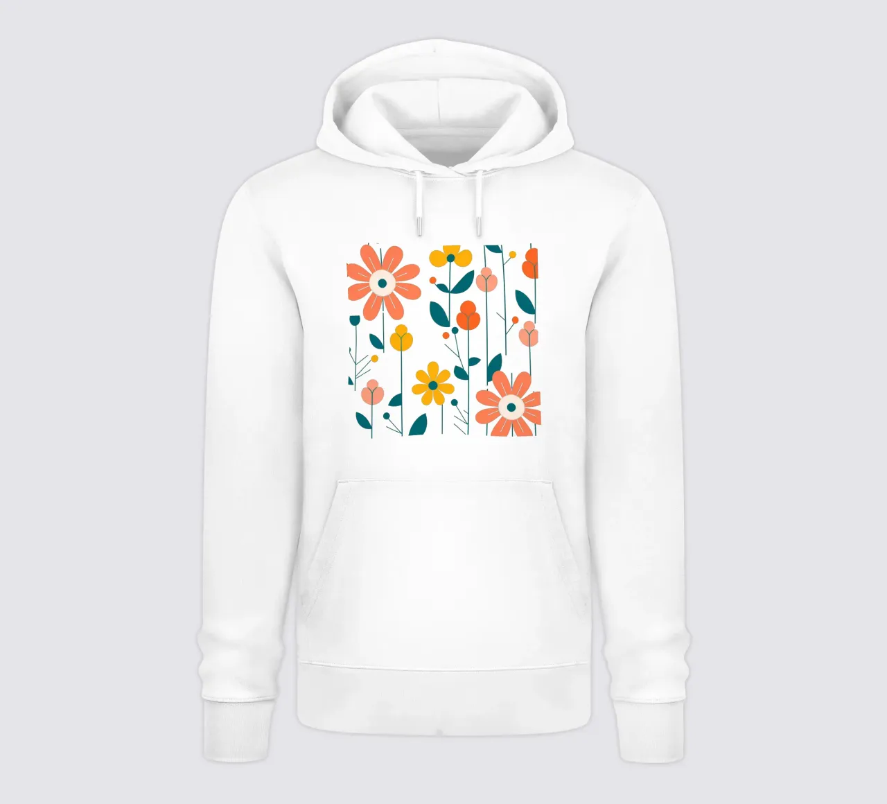 Fleurs vintages 5 felpa con cappuccio da Rezh creations