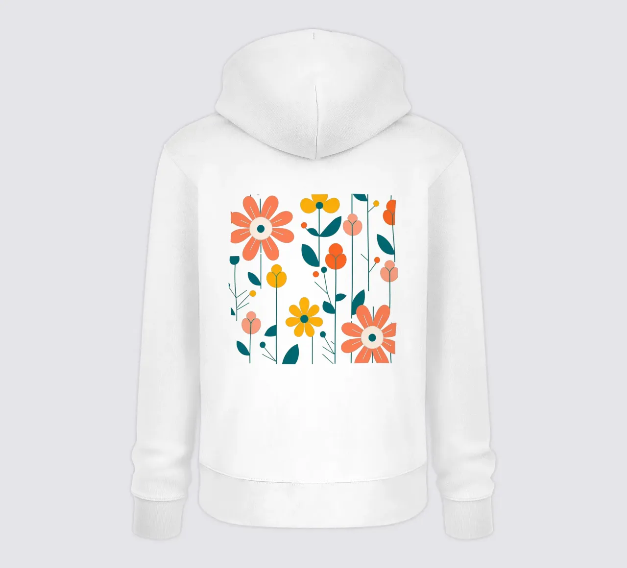 Fleurs vintages 5 felpa con cappuccio da Rezh creations