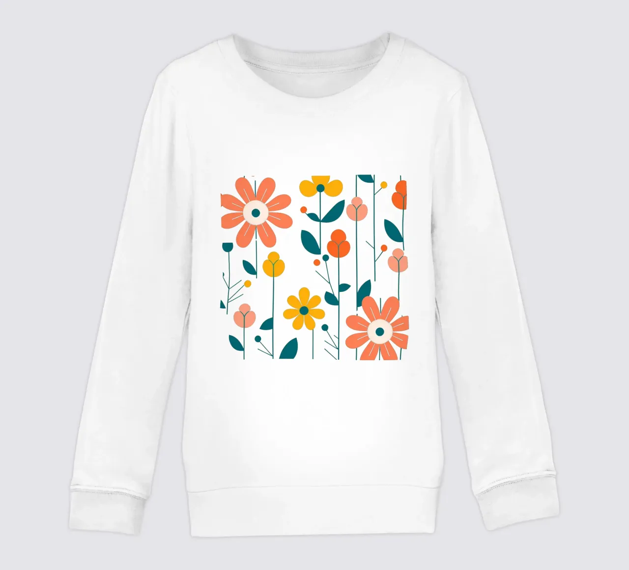 Fleurs vintages 5 felpa bambino da Rezh creations
