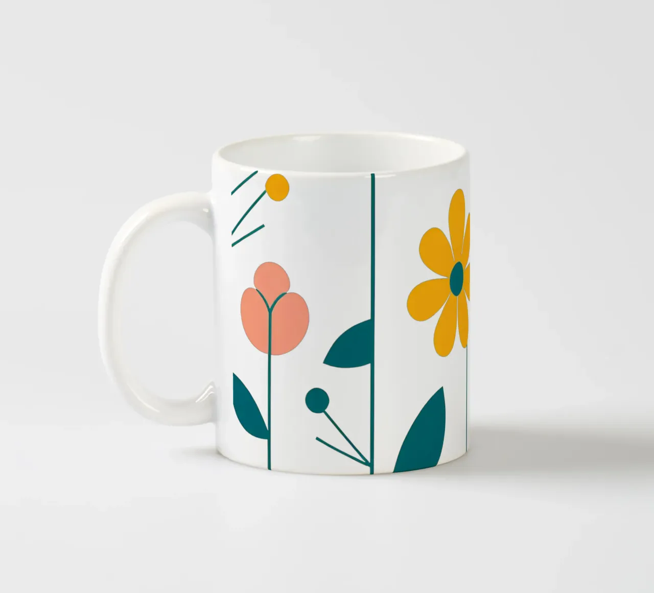 Fleurs vintages 5 tazza in ceramica da Rezh creations