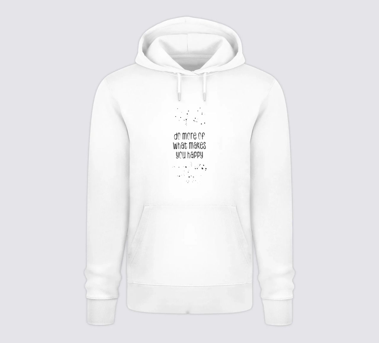 TEXT ART Do more of what makes you happy felpa con cappuccio da Melanie Viola