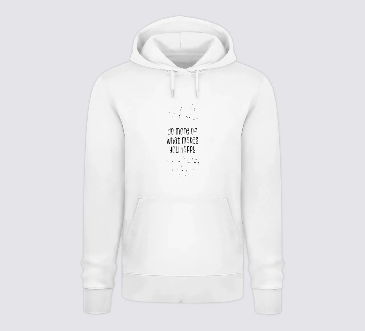 TEXT ART Do more of what makes you happy felpa con cappuccio da Melanie Viola