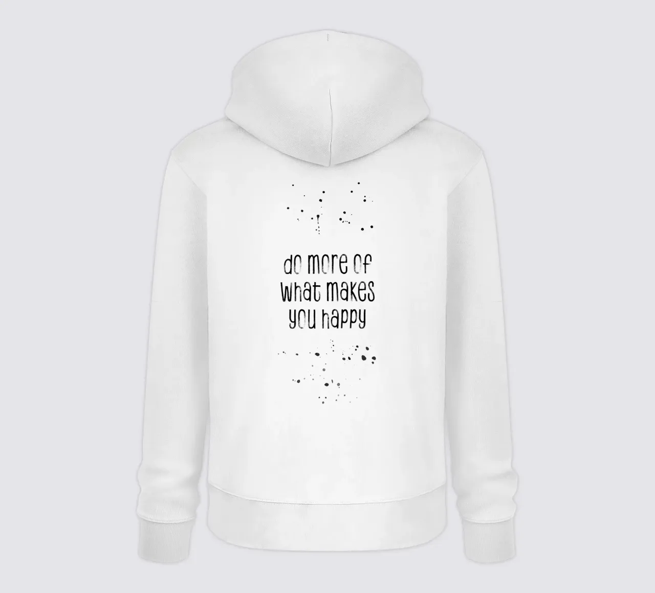 TEXT ART Do more of what makes you happy felpa con cappuccio da Melanie Viola