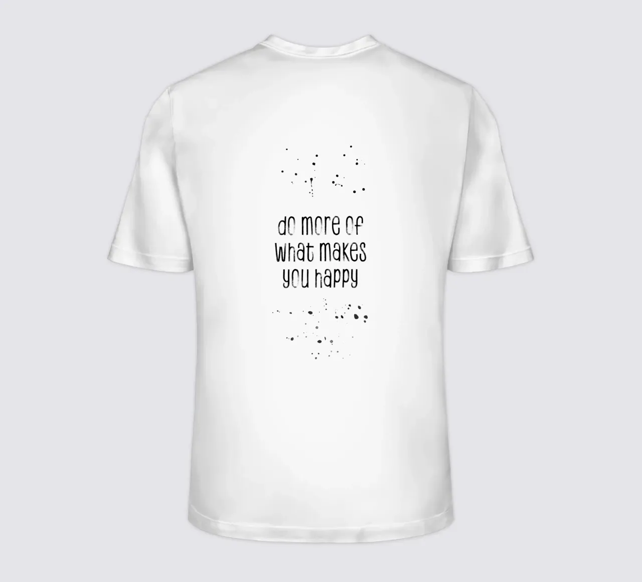 TEXT ART Do more of what makes you happy t-shirt da Melanie Viola