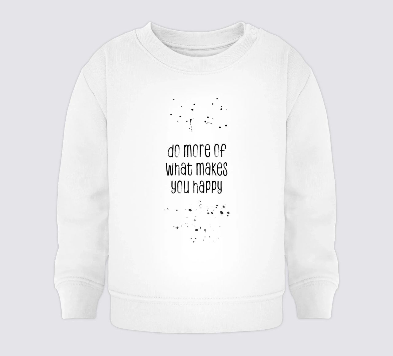 TEXT ART Do more of what makes you happy felpa neonato da Melanie Viola