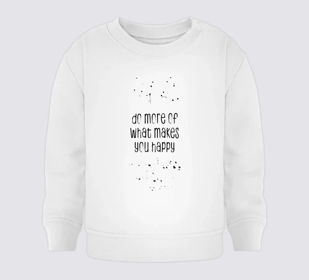 TEXT ART Do more of what makes you happy felpa neonato da Melanie Viola