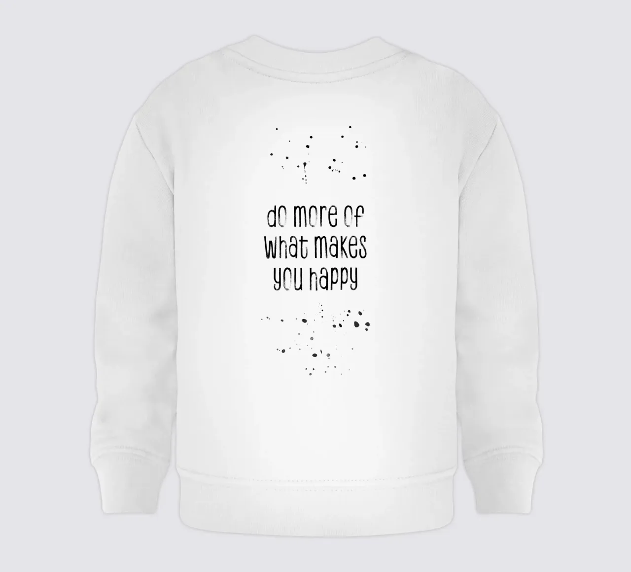TEXT ART Do more of what makes you happy felpa neonato da Melanie Viola