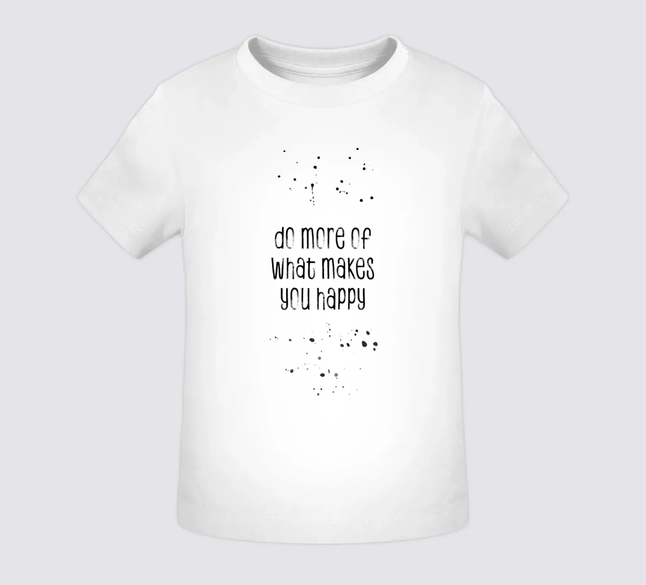 TEXT ART Do more of what makes you happy maglietta neonato da Melanie Viola