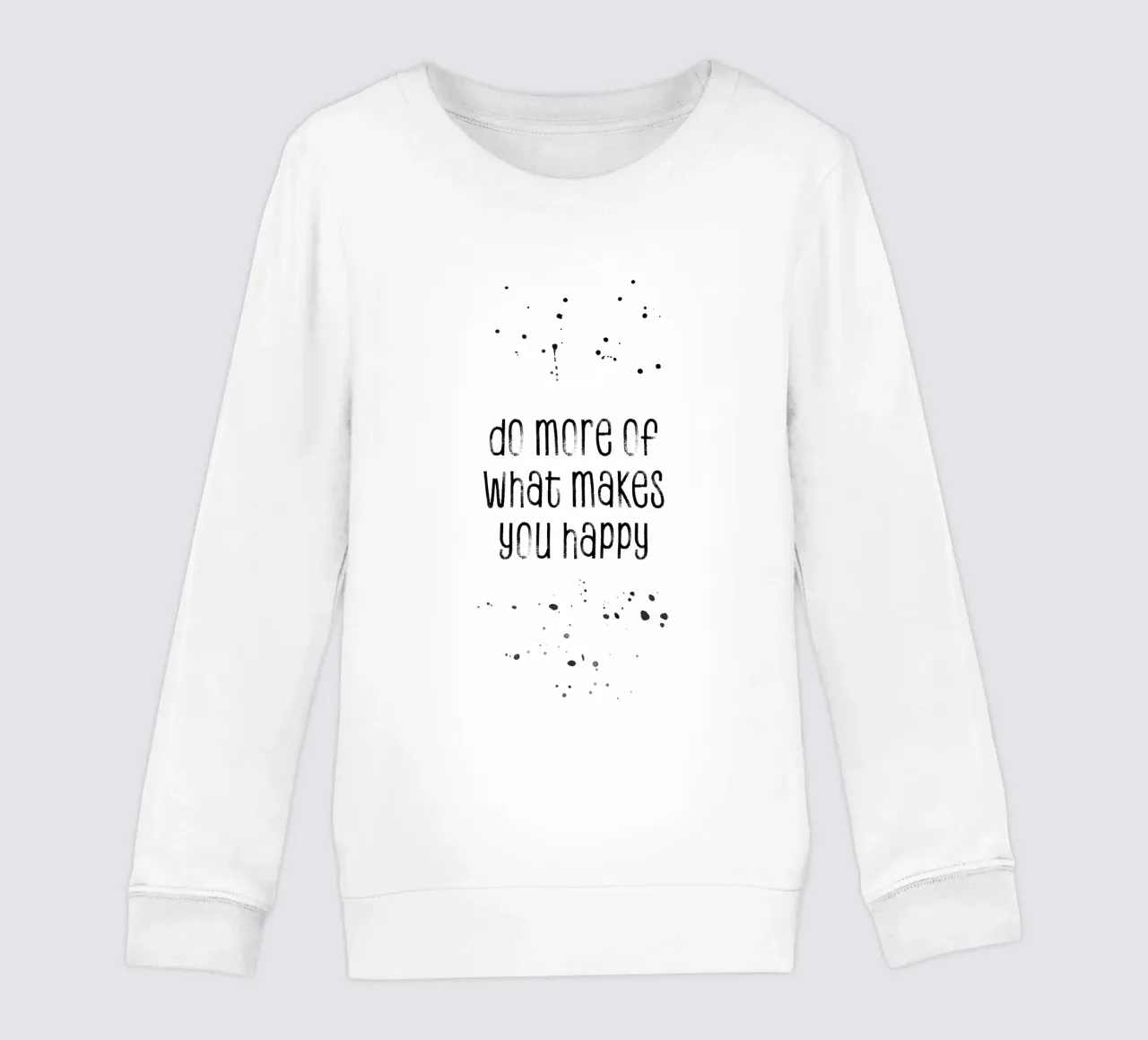 TEXT ART Do more of what makes you happy felpa bambino da Melanie Viola