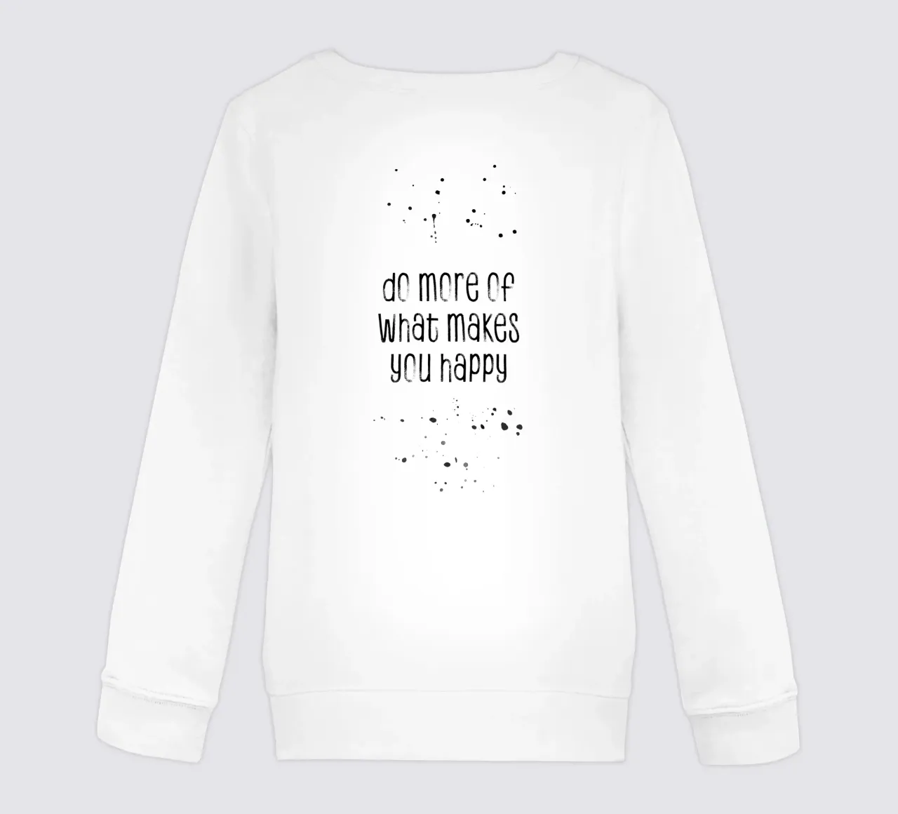 TEXT ART Do more of what makes you happy felpa bambino da Melanie Viola