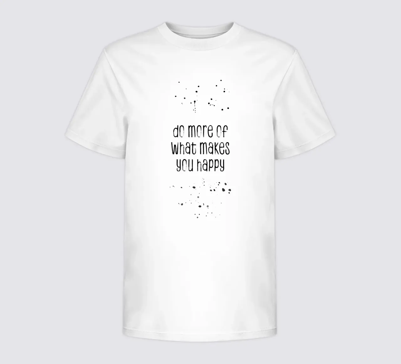 TEXT ART Do more of what makes you happy t-shirt bambini da Melanie Viola