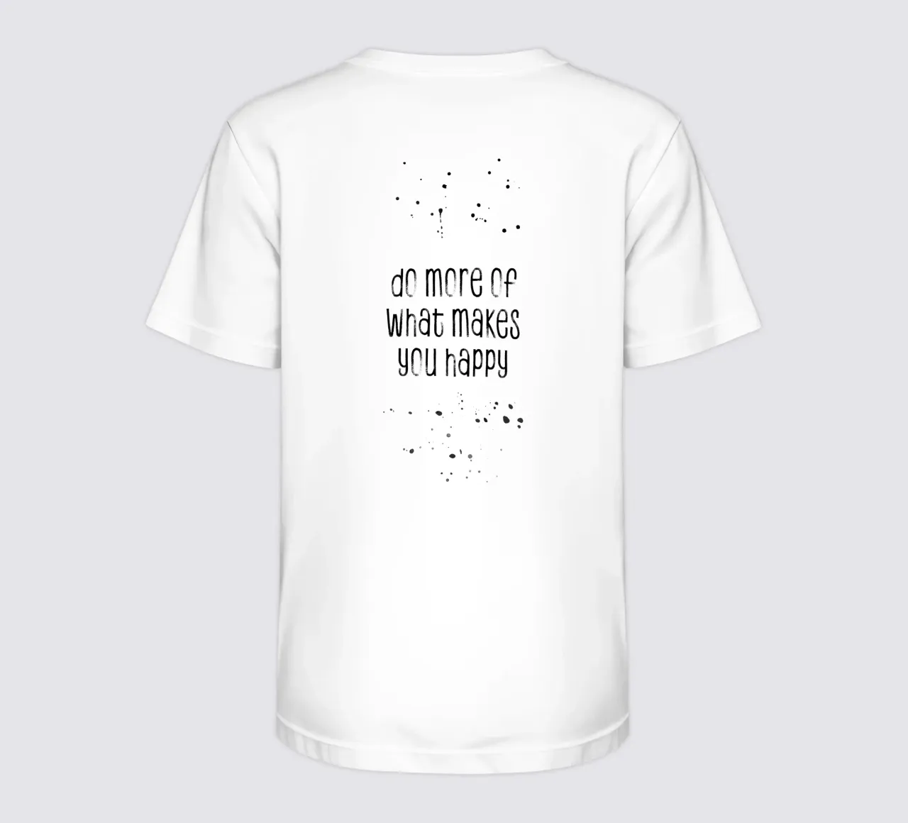 TEXT ART Do more of what makes you happy t-shirt bambini da Melanie Viola