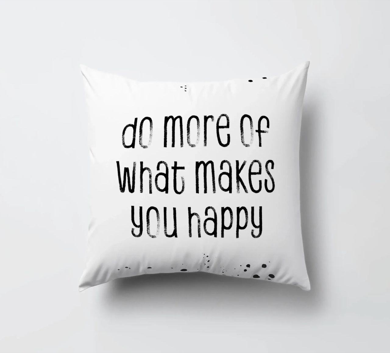 TEXT ART Do more of what makes you happy cuscino da Melanie Viola