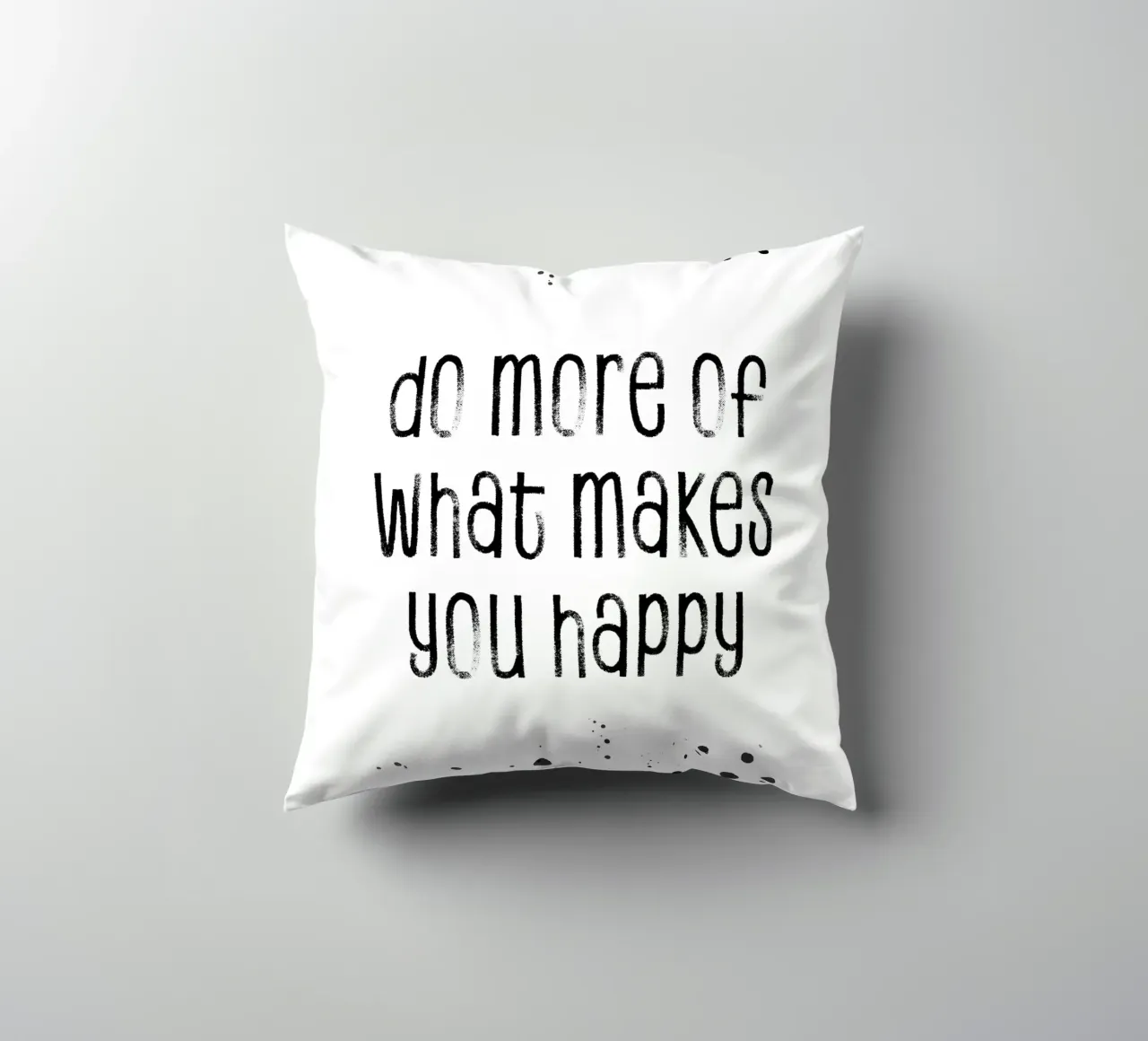 TEXT ART Do more of what makes you happy cuscino da Melanie Viola