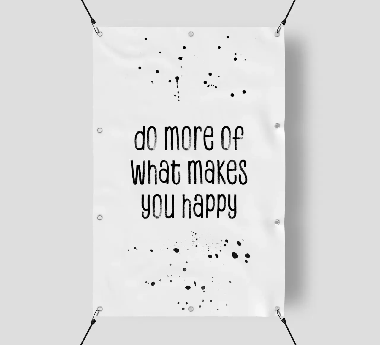 TEXT ART Do more of what makes you happy lonas publicitarias de Melanie Viola