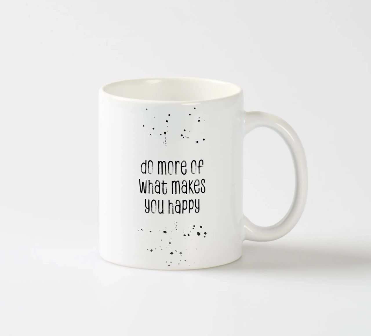 TEXT ART Do more of what makes you happy tazza in ceramica da Melanie Viola