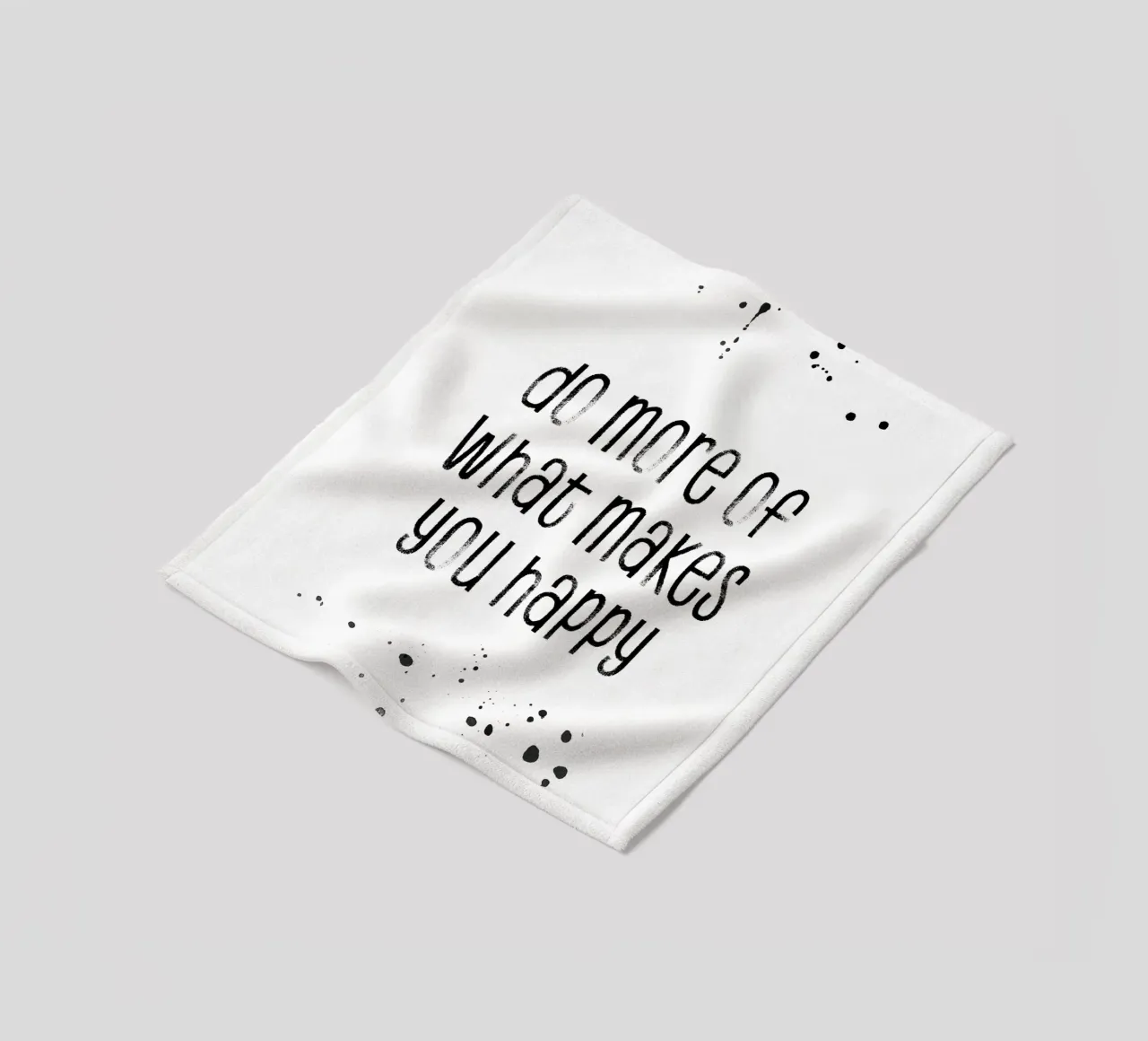 TEXT ART Do more of what makes you happy coperta in pile da Melanie Viola