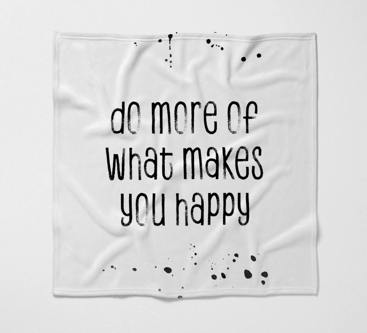 TEXT ART Do more of what makes you happy coperta in pile da Melanie Viola
