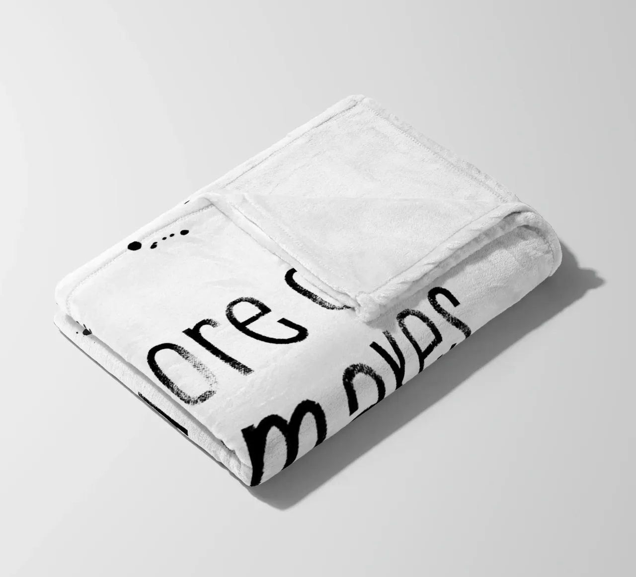 TEXT ART Do more of what makes you happy coperta in pile da Melanie Viola