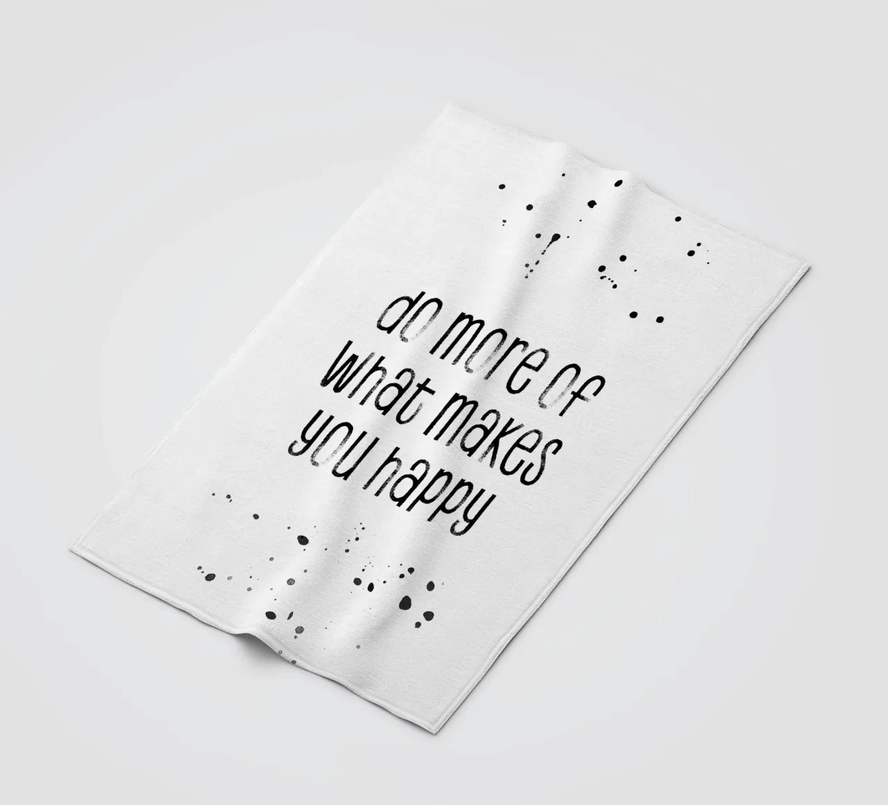 TEXT ART Do more of what makes you happy coperta in pile da Melanie Viola