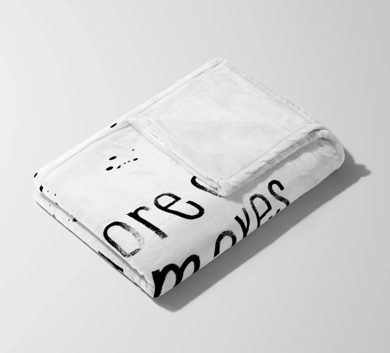 TEXT ART Do more of what makes you happy coperta in pile da Melanie Viola