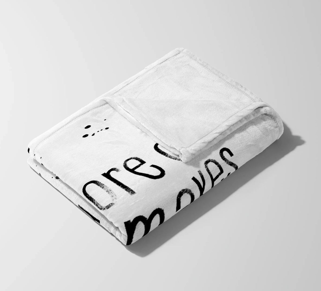 TEXT ART Do more of what makes you happy coperta in pile da Melanie Viola